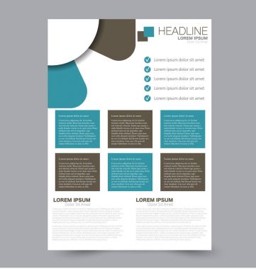 El ilanı tasarım arka plan. Broşür şablonu.