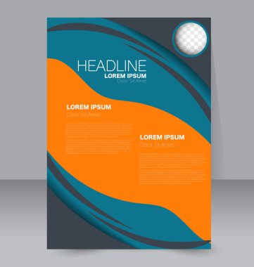 El ilanı tasarım arka plan. Broşür şablonu.