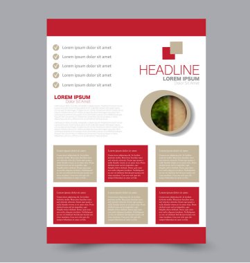 El ilanı tasarım arka plan. Broşür şablonu.