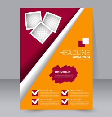 El ilanı tasarım arka plan. Broşür şablonu.