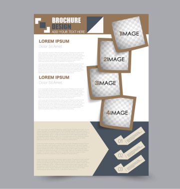 El ilanı tasarım arka plan. Broşür şablonu.