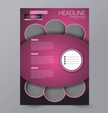 El ilanı tasarım arka plan. Broşür şablonu.