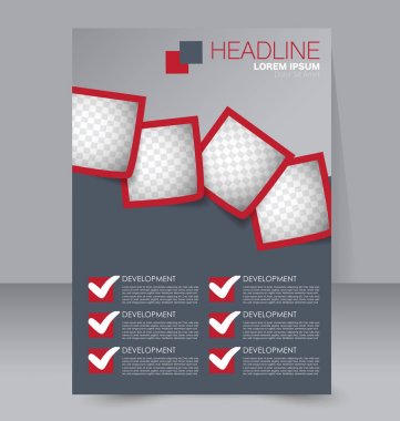 El ilanı tasarım arka plan. Broşür şablonu.