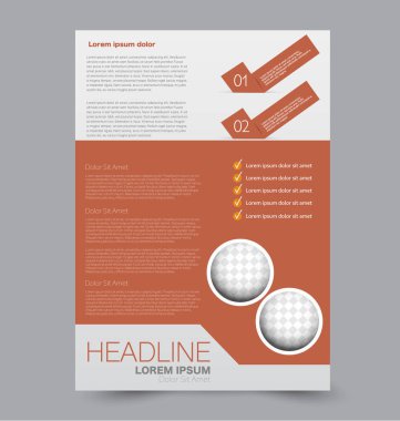 El ilanı tasarım arka plan. Broşür şablonu.