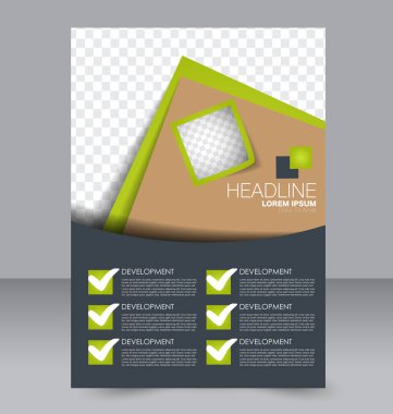 El ilanı tasarım arka plan. Broşür şablonu.