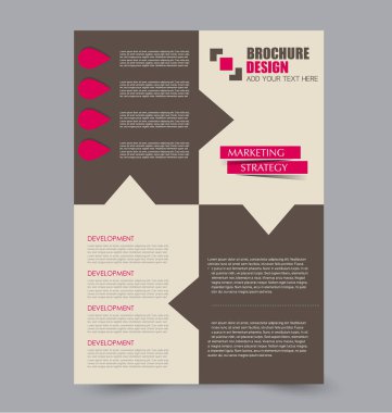 El ilanı tasarım arka plan. Broşür şablonu.