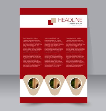 El ilanı tasarım arka plan. Broşür şablonu.