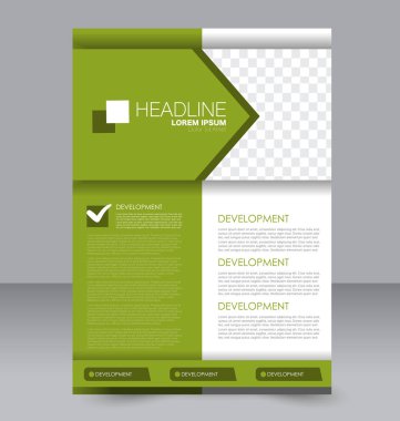 El ilanı tasarım arka plan. Broşür şablonu.