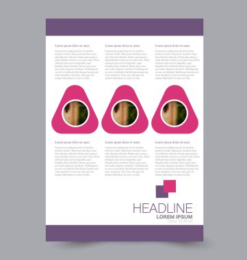 El ilanı tasarım arka plan. Broşür şablonu.