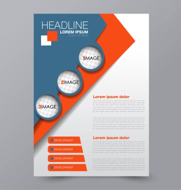 El ilanı tasarım arka plan. Broşür şablonu.