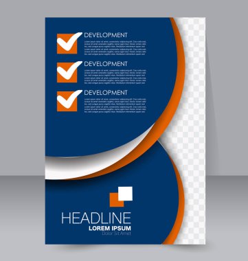 El ilanı tasarım arka plan. Broşür şablonu.