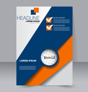 El ilanı tasarım arka plan. Broşür şablonu.