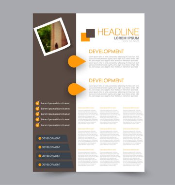 El ilanı tasarım arka plan. Broşür şablonu.