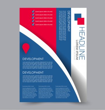 El ilanı tasarım arka plan. Broşür şablonu.