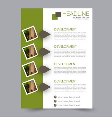 El ilanı tasarım arka plan. Broşür şablonu.