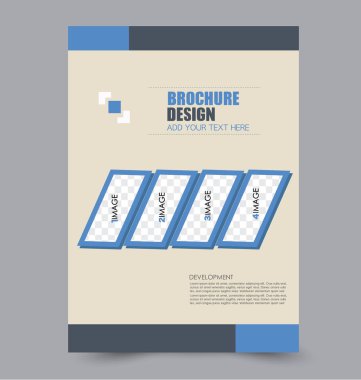 El ilanı tasarım arka plan. Broşür şablonu.