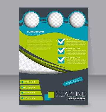 El ilanı tasarım arka plan. Broşür şablonu.