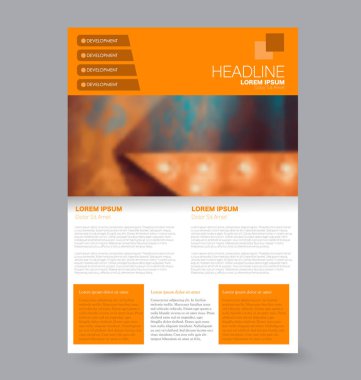 El ilanı tasarım arka plan. Broşür şablonu.
