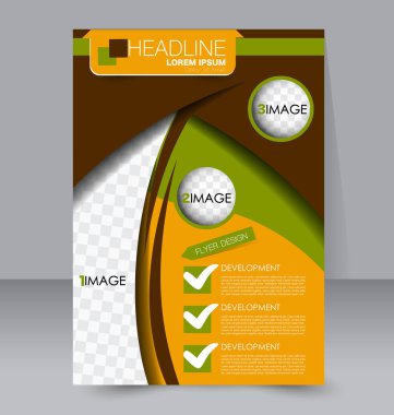 El ilanı tasarım arka plan. Broşür şablonu.