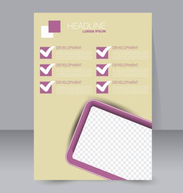 El ilanı tasarım arka plan. Broşür şablonu.