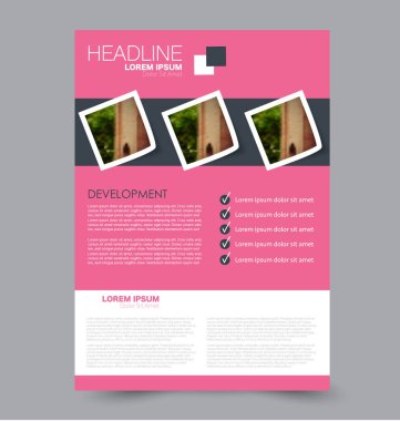 El ilanı tasarım arka plan. Broşür şablonu.