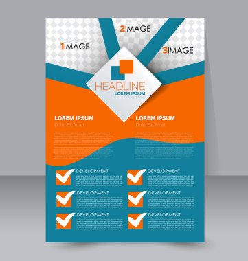 El ilanı tasarım arka plan. Broşür şablonu.