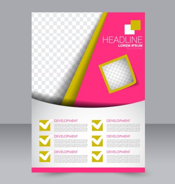 El ilanı tasarım arka plan. Broşür şablonu.