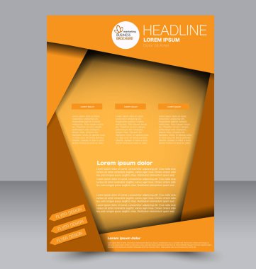 El ilanı tasarım arka plan. Broşür şablonu.