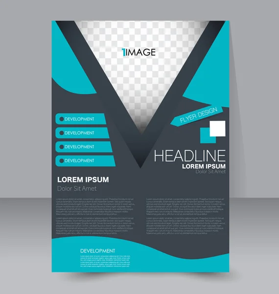 Flyer design background. Brochure template. — Stock Vector