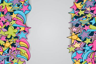 Yıldız karikatür doodle tasarlamak zemin. Şirin arka plan kavramı