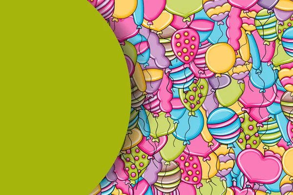 3 boyutlu çizgi film doodle arka plan tasarım doğum günü ve kutlama kavramında balonlar.