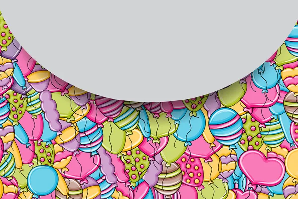 3d çizgi film doodle b balon doğum günü ve kutlama kavramı