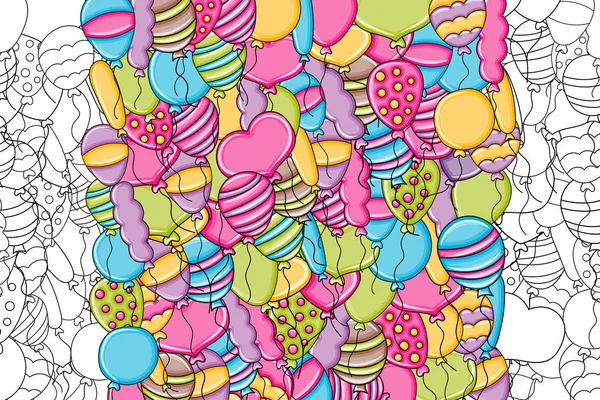 3d çizgi film doodle b balon doğum günü ve kutlama kavramı