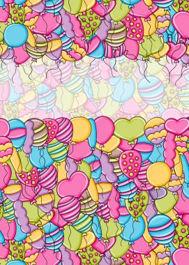 3d çizgi film doodle b balon doğum günü ve kutlama kavramı