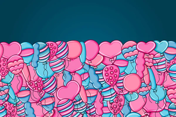 3d çizgi film doodle b balon doğum günü ve kutlama kavramı