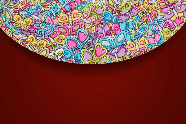 Kelebekler yaz kavram 3d çizgi film doodle arka plan desig olarak