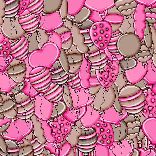 3d çizgi film doodle b balon doğum günü ve kutlama kavramı