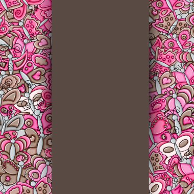 Kelebekler yaz kavram 3d çizgi film doodle arka plan desig olarak