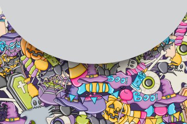 Cadılar Bayramı arka plan. Tatil tasarım öğeleri.