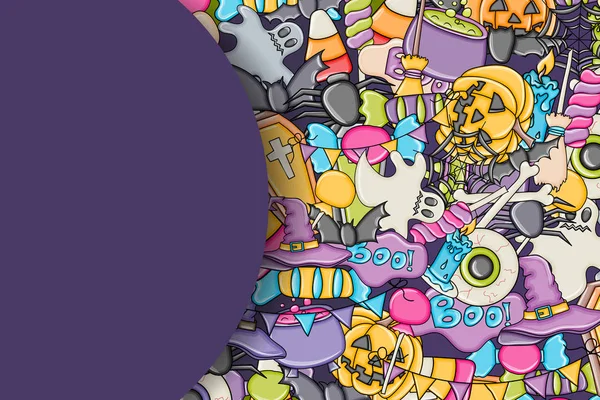 Cadılar Bayramı arka plan. Tatil tasarım öğeleri.