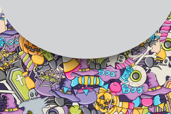 Cadılar Bayramı arka plan. Tatil tasarım öğeleri.