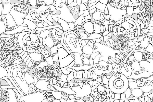 Cadılar Bayramı arka plan. Şablon el ilanı, broşür