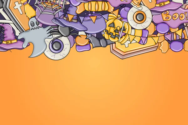 Cadılar Bayramı arka plan. Tatil tasarım öğeleri.