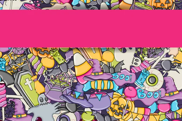 Cadılar Bayramı arka plan. Tatil tasarım öğeleri.