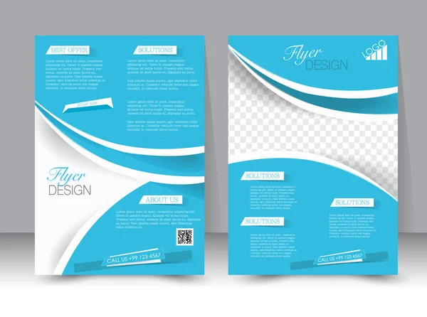 Flyer template. Business brochure. Editable A4 poster for design, education, presentation, website, magazine cover.