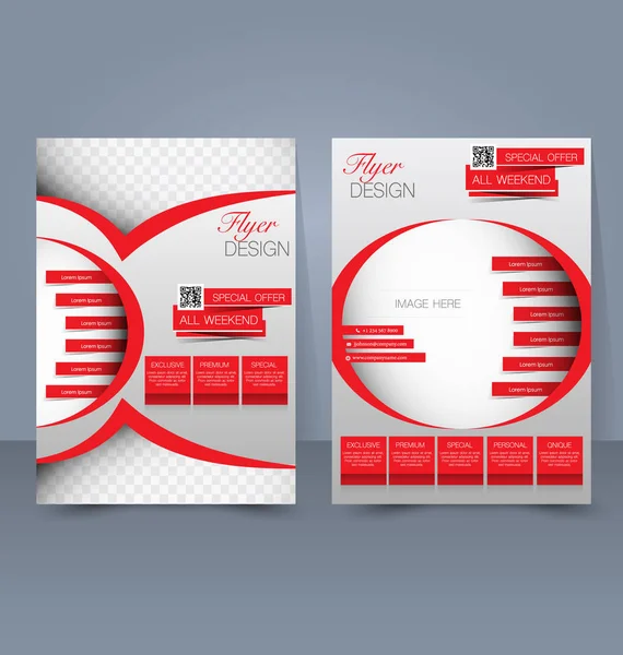 Sjabloon voor folder. Zakelijke brochure. Bewerkbare A4 poster voor ontwerp, onderwijs, presentatie, website, dekking van het tijdschrift. — Stockvector