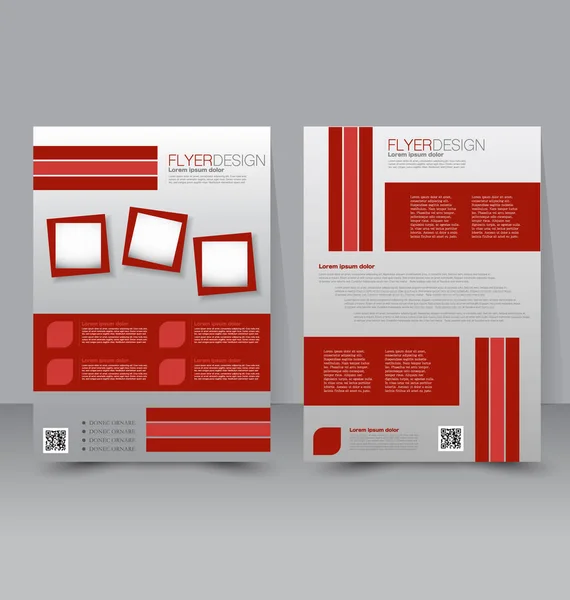 Sjabloon voor folder. Zakelijke brochure. Bewerkbare A4 poster voor ontwerponderwijs, de presentatie, de website, de dekking van het tijdschrift. — Stockvector