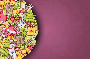 Noel arka plan metin için yer ile. Bir tebrik kartı için f