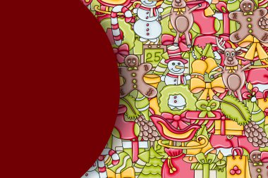 Noel arka plan metin için yer ile. Bir tebrik kartı için f