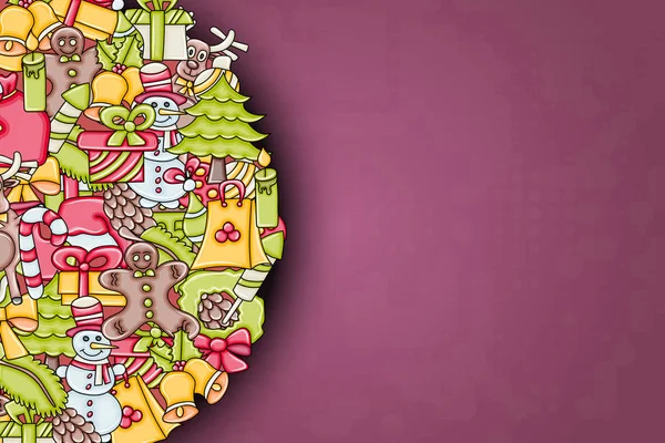 Noel arka plan metin için yer ile. Bir tebrik kartı için f